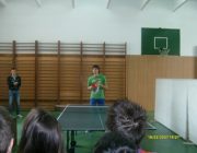Tenis de masa cu elevii de la Colegiul UCECOM